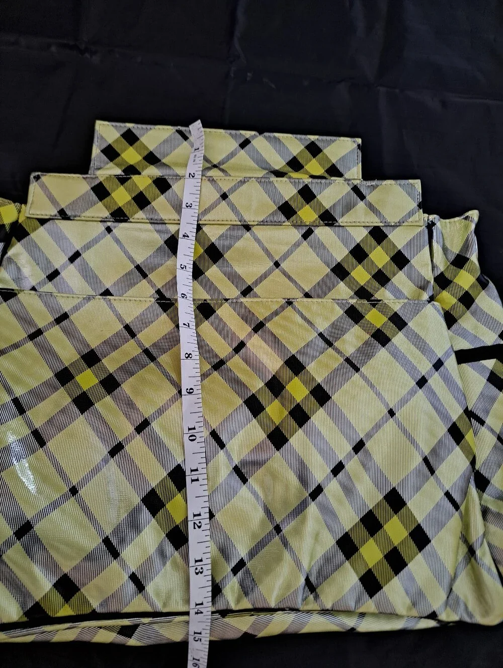 Miche Plaid Tote in Yellow and Black